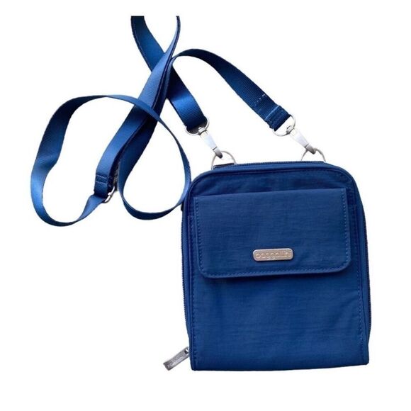 Baggallini Handbags - Baggallini Blue Travel Passport RFID Crossbody
